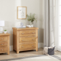 Cheshire Weathered Limed Oak 3 Drawer Compact Chest