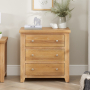 Cheshire Weathered Limed Oak 3 Drawer Compact Chest