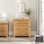 Cheshire Weathered Limed Oak 3 Drawer Compact Chest