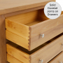 Cheshire Weathered Limed Oak 3 Drawer Compact Chest