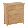 Cheshire Weathered Limed Oak 2 over 3 Drawer Chest