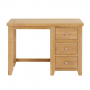 Cheshire Weathered Limed Oak 3 Drawer Pedestal Dressing Table