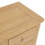 Cheshire Weathered Limed Oak 3 Drawer Pedestal Dressing Table