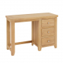 Cheshire Weathered Limed Oak 3 Drawer Pedestal Dressing Table