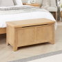 Cheshire Weathered Limed Oak Blanket Bedding Storage Box