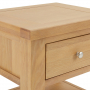 Cheshire Weathered Limed Oak 1 Drawer Lamp Side Table