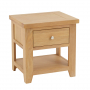 Cheshire Weathered Limed Oak 1 Drawer Lamp Side Table