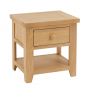 Cheshire Weathered Limed Oak 1 Drawer Lamp Side Table