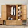 Cheshire Weathered Limed Oak Triple 3 Door Mirrored Wardrobe with 3 Drawers