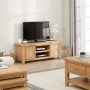 Cheshire Weathered Limed Oak Medium TV Unit - Up to 60" TV Size