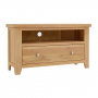 Cheshire Weathered Limed Oak Corner TV Unit - Up to 50" TV Size