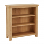 Cheshire Weathered Limed Oak Small Low Compact Adjustable 2 Shelf Bookcase