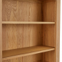 Cheshire Weathered Limed Oak Large Tall Bookcase with 4 Adjustable Shelves