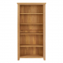 Cheshire Weathered Limed Oak Large Tall Bookcase with 4 Adjustable Shelves