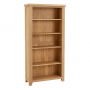 Cheshire Weathered Limed Oak Large Tall Bookcase with 4 Adjustable Shelves