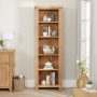 Cheshire Weathered Limed Oak Tall Narrow Alcove Bookcase