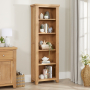 Cheshire Weathered Limed Oak Tall Narrow Alcove Bookcase