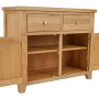 Cheshire Weathered Limed Oak Medium 2 Drawer 2 Door Sideboard