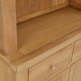 Cheshire Weathered Limed Oak 2 Door Glazed Dresser Sideboard