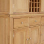 Cheshire Weathered Limed Oak Triple Kitchen Larder Pantry Cupboard