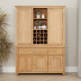 Cheshire Weathered Limed Oak Triple Kitchen Larder Pantry Cupboard