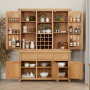 Cheshire Weathered Limed Oak Triple Kitchen Larder Pantry Cupboard