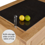 Cheshire Weathered Limed Oak Small Kitchen Island with Granite Top