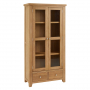 Cheshire Weathered Limed Oak Glazed Display Cabinet