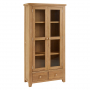 Cheshire Weathered Limed Oak Glazed Display Cabinet