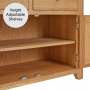 Cheshire Weathered Limed Oak Large Kitchen Larder Pantry Cupboard