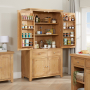 Cheshire Weathered Limed Oak Large Kitchen Larder Pantry Cupboard