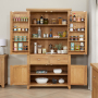 Cheshire Weathered Limed Oak Large Kitchen Larder Pantry Cupboard