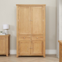 Cheshire Weathered Limed Oak Large Kitchen Larder Pantry Cupboard