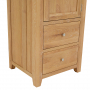 Cheshire Weathered Limed Oak Single Kitchen Larder Pantry Cupboard