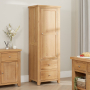 Cheshire Weathered Limed Oak Single Kitchen Larder Pantry Cupboard