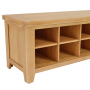 Cheshire Weathered Limed Oak Hallway Shoe Storage Bench