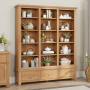 Cheshire Weathered Limed Oak Grand Library Bookcase