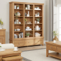 Cheshire Weathered Limed Oak Grand Library Bookcase