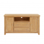 Cheshire Weathered Limed Oak Large TV Unit Sideboard