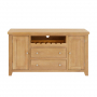 Cheshire Weathered Limed Oak Large Sideboard with Wine Rack