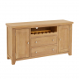 Cheshire Weathered Limed Oak Large Sideboard with Wine Rack