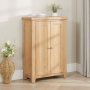 Cheshire Weathered Limed Oak Large Shoe Cupboard