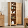 Cheshire Weathered Limed Oak Single Shaker Kitchen Pantry Cupboard