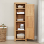 Cheshire Weathered Limed Oak Single Shaker Linen Storage Cupboard