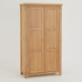 Cheshire Weathered Limed Oak Double Shaker Kitchen Pantry Cupboard