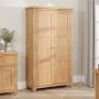 Cheshire Weathered Limed Oak Double Shaker Kitchen Pantry Cupboard