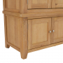 Cheshire Weathered Limed Oak Large Triple Kitchen Larder Pantry Cupboard