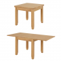 Cheshire Weathered Limed Oak Square Flip Top Dining Table – Extending 90 to 180cm