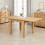 Cheshire Weathered Limed Oak Square Flip Top Dining Table – Extending 90 to 180cm