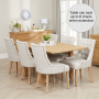 Cheshire Weathered Limed Oak Flip Top Dining Table + 2 Scoop Chair Set